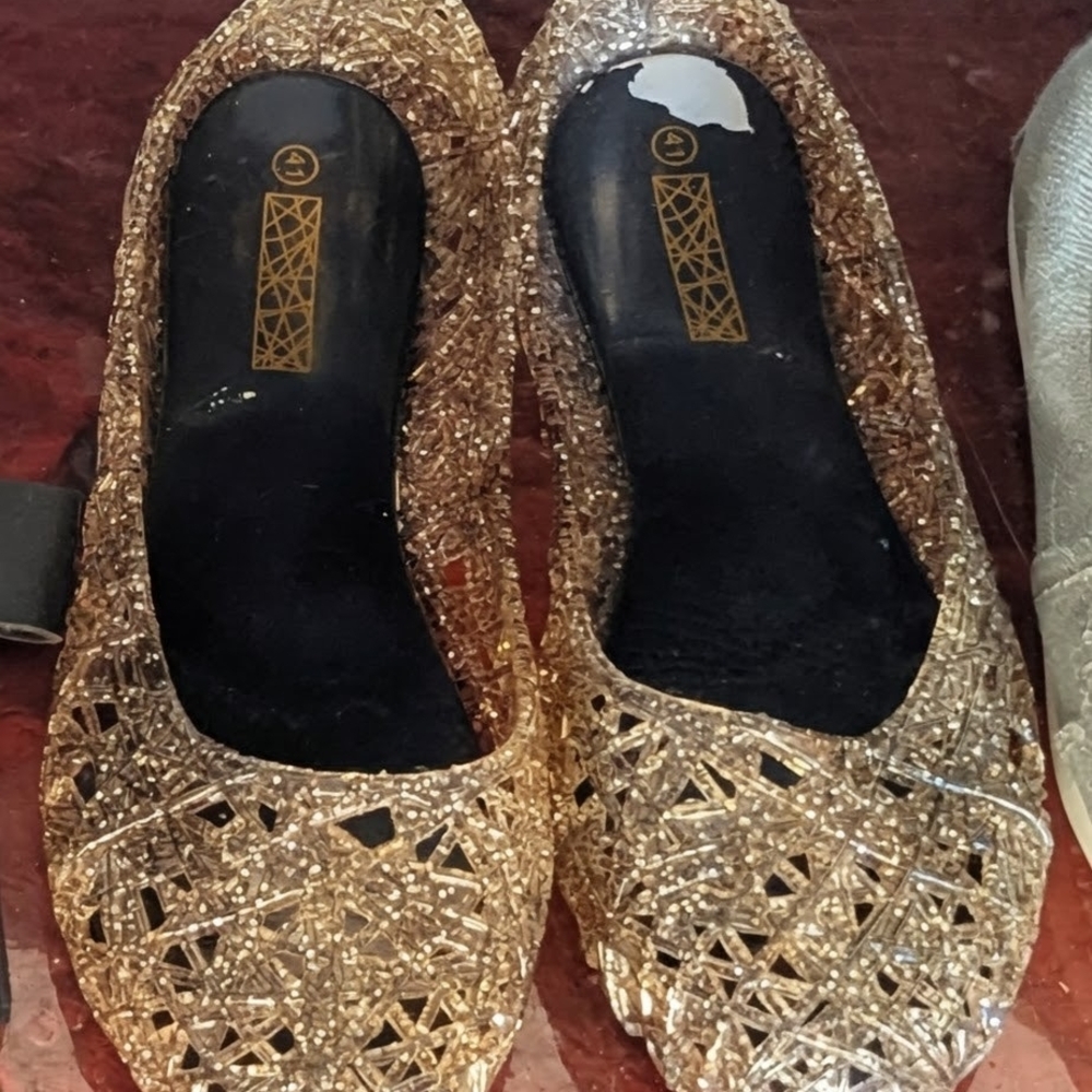 Shimmering Gold Women's Flats
